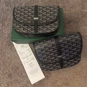 Black and White Belt Bag